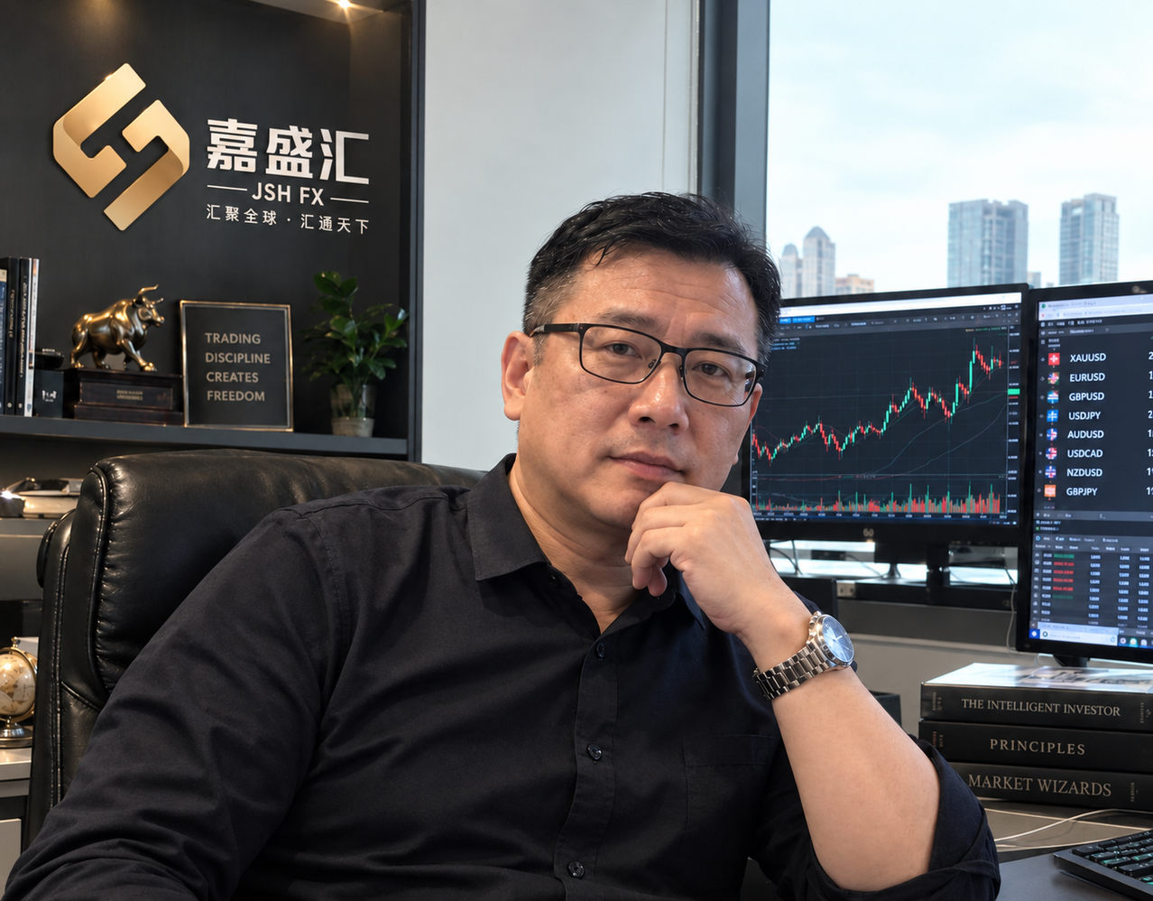 宣传册中的嘉盛汇创始人陈致远